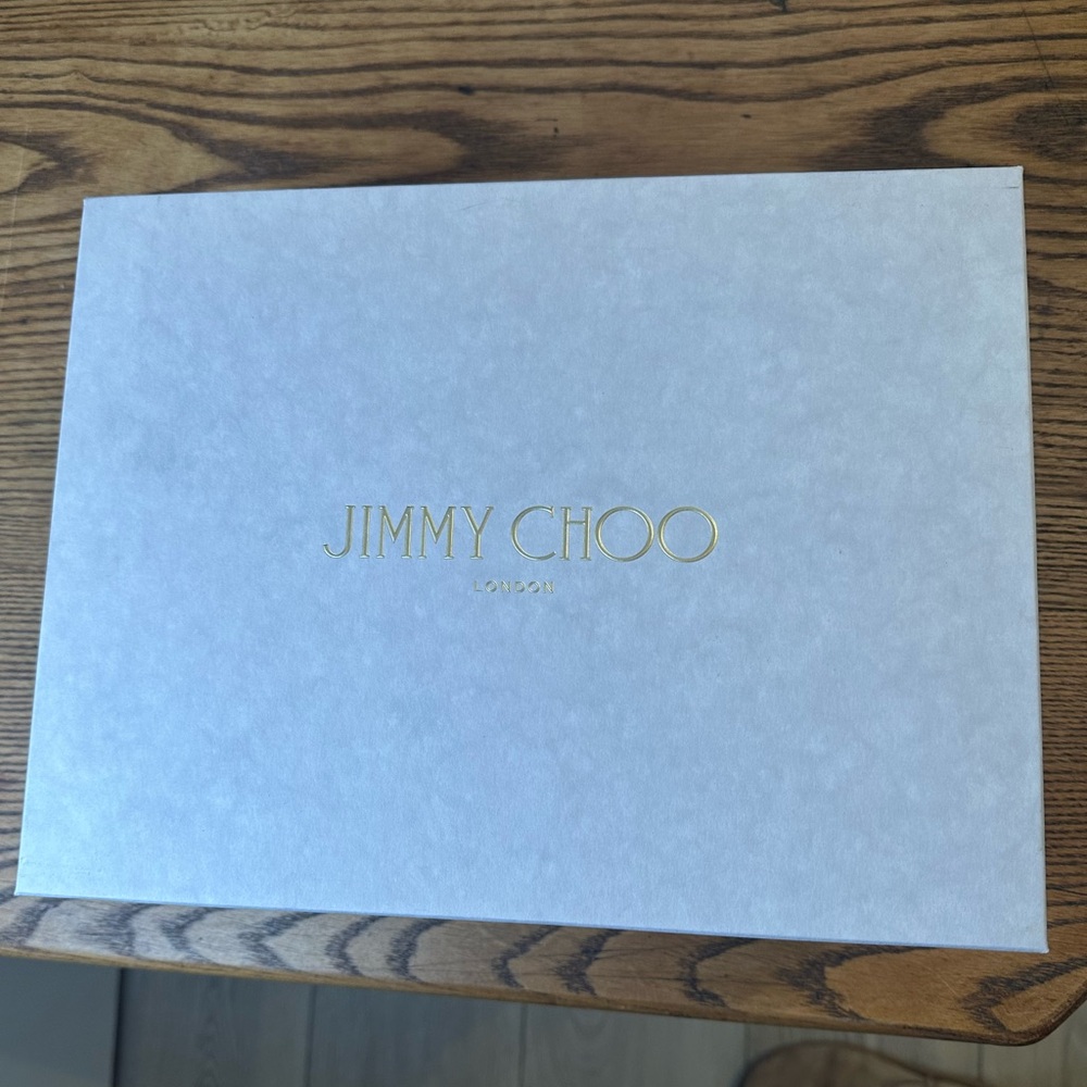 Jimmy Choo Gold Raffia Wedge Sandals - Picture 6 of 12
